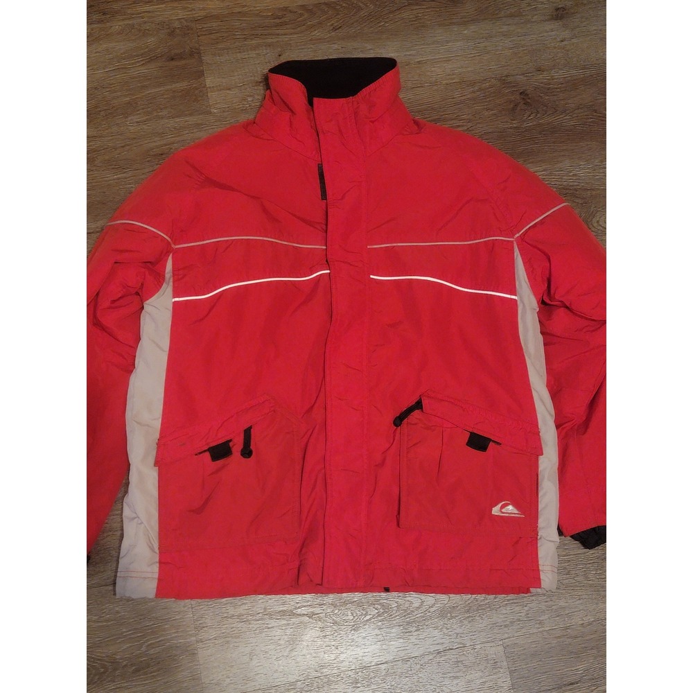 Quiksilver Snow‎ Jacket Red Boardwear Pockets XL/XG